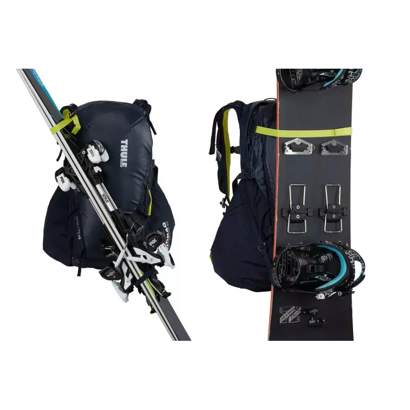 Thule 3610 Upslope 35L kuprinė su nuimama oro pagalve 3.0, skirta slidėms ir snieglentei, Lime Punch