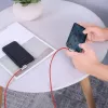 USB–Lightning laidas Aukey CB-AL01 Raudonas — Pintas nailoninis, Lightning jungtis Apple įrenginiams