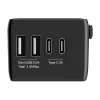 Kelioninis adapteris BlitzWolf BW-TA1 4-in-1 su 2× USB PD 20W prievadais