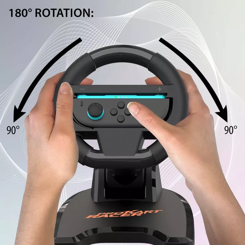 Vairavimo ratas SUBSONIC SA5727-2 Pro Kart Racer Duo, skirtas Nintendo Switch su dviejų valdiklių palaikymu