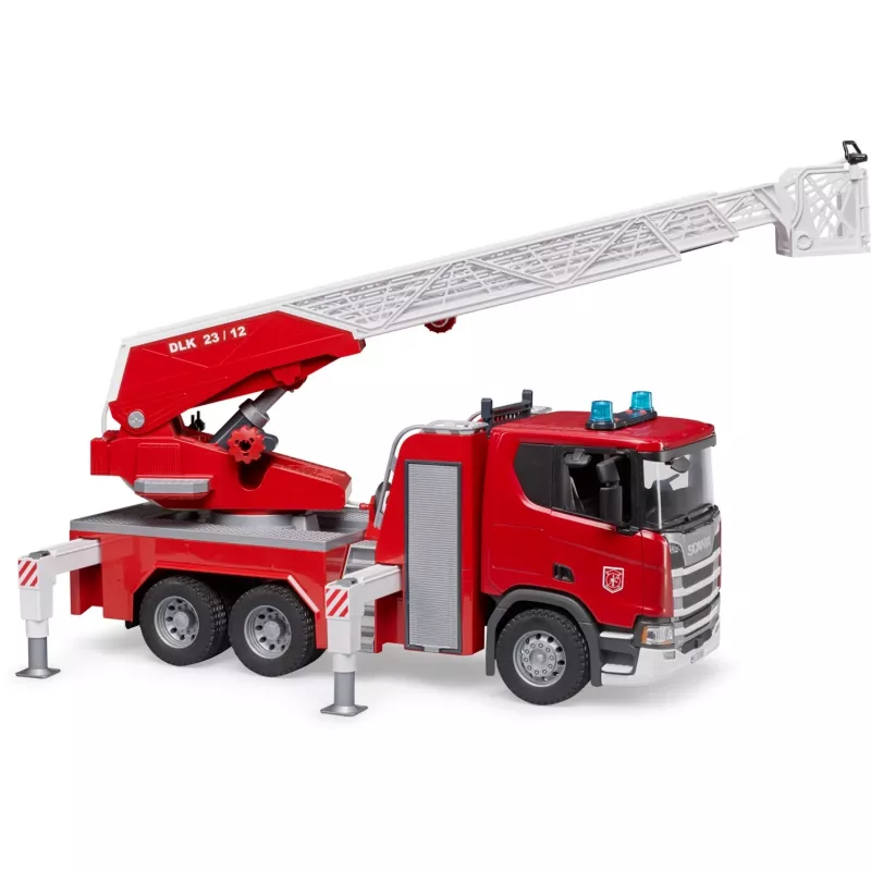 Gaisrinis automobilis BRUDER Scania Super 560R Raudonas Baltas Plastmasinis 3+