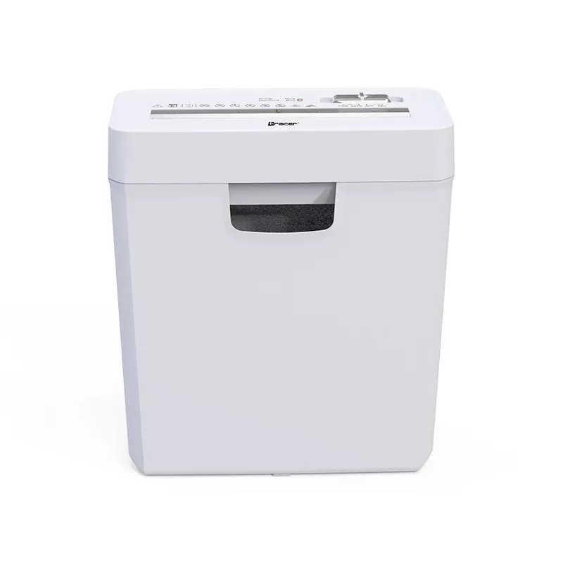 Popieriaus smulkintuvas TRACER Tracer 47584 – skersinis pjovimas 6 mm, iki 5–6 lapų, 10 L krepšelis, baltas