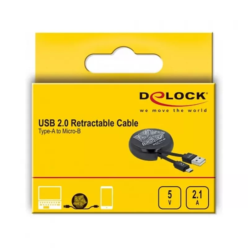 USB 2.0 A tipo – Micro-B laidas, DeLOCK 85818