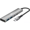 Goobay Slim 4-Port USB-Hub USB-C / USB-A 5 Gbit/s USB 3.2 (76563)