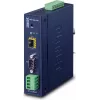 Planet pramoninis RS-232 / RS-422 / RS-485 į IP keitiklis - 1x COM - 1x 100Base-FX SFP - 9-48 VDC - -40...+75 °C