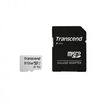 „Transcend“ 512GB MicroSDXC atminties kortelė 300S
