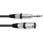 Adapterinis kabelis XLR į 6,3 mm lizdą Omnitronic 30225195 — 1x XRL kištukas į 1x 6,3 mm Jack
