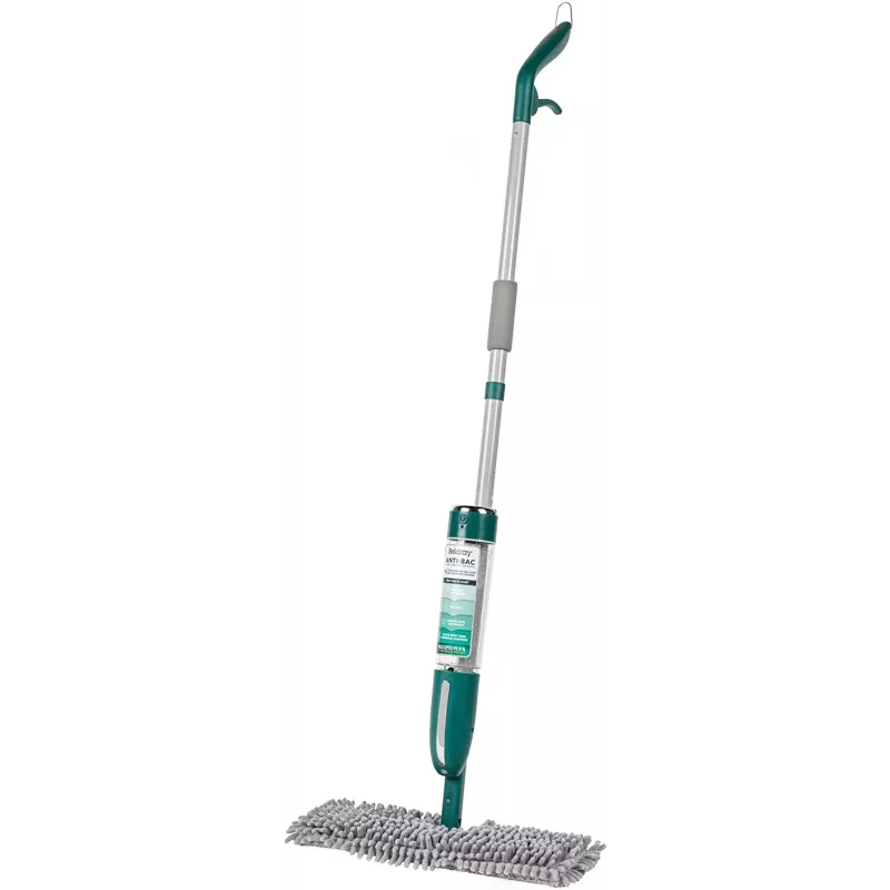 Beldray BEL01121-VDEEU7 antibakterinė grindų plaušinė su purkštuvu, 400 ml pildoma kasetė, žalia