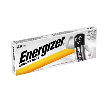 Energizer Industrial AAA šarminės baterijos – 6 pakuotės po 10 vnt. + 6 nemokamos pakuotės po 10 vnt.