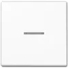 Jungiamasis mygtukas JUNG A 590 KO5 WW — 1 grupės, Duroplast baltas, 55×55 mm