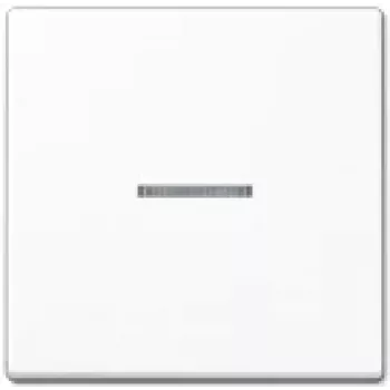 Jungiamasis mygtukas JUNG A 590 KO5 WW — 1 grupės, Duroplast baltas, 55×55 mm