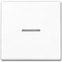 Jungiamasis mygtukas JUNG A 590 KO5 WW — 1 grupės, Duroplast baltas, 55×55 mm
