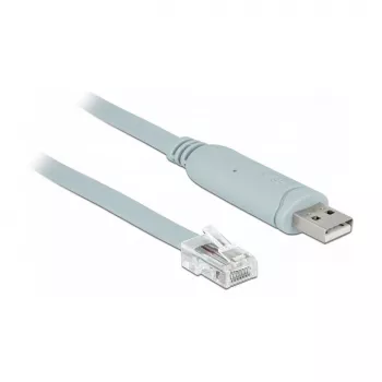Serijinis kabelis DeLOCK 63920 USB 2.0 Type-A RJ45 pilkas 0,5 m