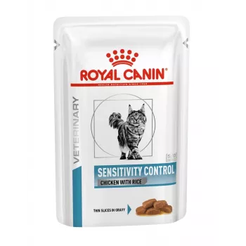 Šlapias kačių ėdalas Royal Canin Sensitivity Control Vištiena su Ryžiais, suaugusioms katėms, 12 x 85 g, 79,4 % drėgmės