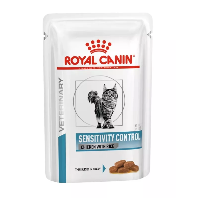 Royal Canin Vet Sensitivity Control drėgnas maistas katėms, vištiena padaže, 12 x 85 g