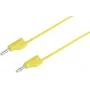 VOLTCRAFT matavimo laidas [4 mm kištukas - 4 mm kištukas] 2 m geltonas MSB-300 (MSB-300-3-GB)