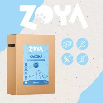 Sausas šunų ėdalas ZOYA ColdPRO Duck 9 kg – suaugusių šunų priežiūra, vieno baltymo, 26% baltymų, 10% riebalų