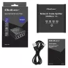 Ethernet mini jungiklis QOLTEC 52293 1x4 RJ45, 1 įėjimas 4 išėjimai, nevaldomas tinklo skirstytuvas