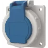 Mennekes Schuko skydinis kištukinis lizdas 16A 2p+E 230V IP68 mėlynas 17006