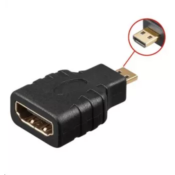 MicroConnect HDM19F19MM lyties keitiklis Micro HDMI į HDMI, juodas