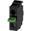 Siemens 3SU14002AA101BA0 - Juodas varžtinis jungiklis - IP40 IP20 - AC/DC 5-500 V - 50/60 Hz