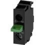 Siemens 3SU14002AA101BA0 - Juodas varžtinis jungiklis - IP40 IP20 - AC/DC 5-500 V - 50/60 Hz