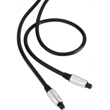 SpeaKa Professional Toslink skaitmeninio garso jungiamasis laidas 1x Toslink (ODT) - 1x Toslink (ODT) 1,50 m juoda SuperSoft apvalkalu