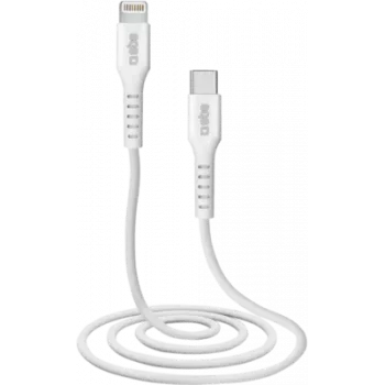 SBS TECABLELIGTC1W - 1 m - Lightning - USB C - Kištukas - Kištukas - Baltas