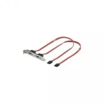 Wentronic goobay SATA dangtelio plokštė, vidinė/išorinė - Serial ATA 150/300 - SATA (M) į eSATA (M) - 50 cm (93046)