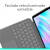 Logitech 920-012632 Pilka – Dėklas su klaviatūra ir valdymo kilimėliu, skirtas Apple iPad Air 11 colių (M2)