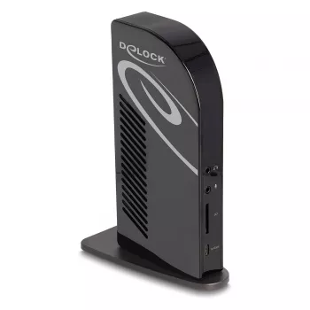 DeLOCK USB Type-C Trijų Ekranų Docking Station 4K USB HUB LAN Garsas PD 96W