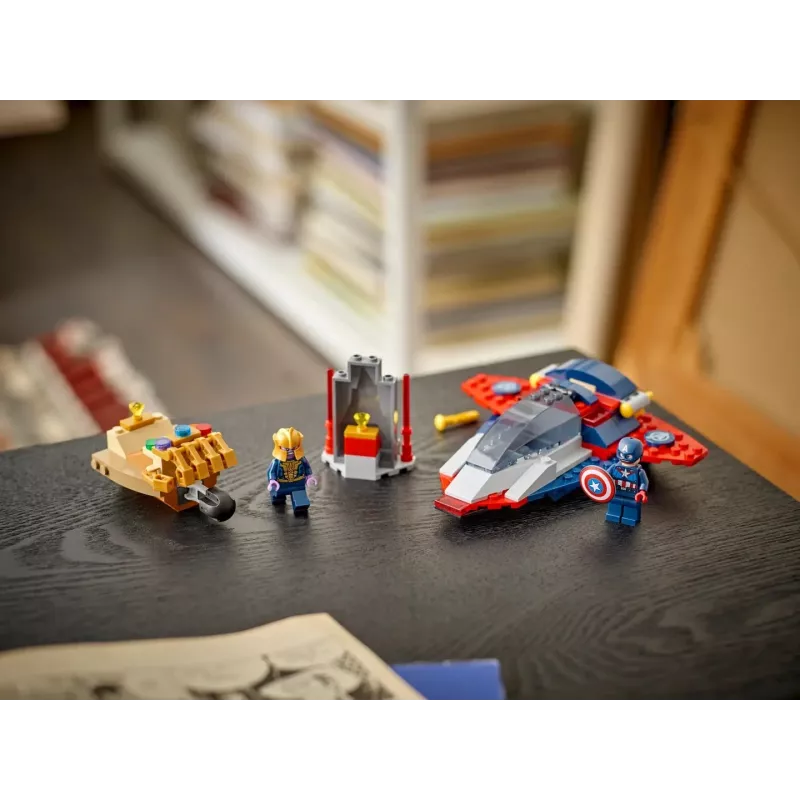 LEGO Marvel Super Heroes Captain America Thanos 76319 – 107 dalių, 2 minifigūrėlės, amžius 4+