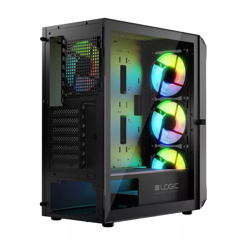 Korpusas Logic Concept Portos ARGB ATX juodas
