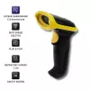 Qoltec 50862 Belaidis lazerinis brūkšninių kodų skaitytuvas 1D | 2.4 GHz