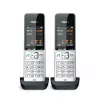 Gigaset COMFORT 500HX duo analoginis/DECT telefono aparatas su skambučio ID, juodas, sidabrinis