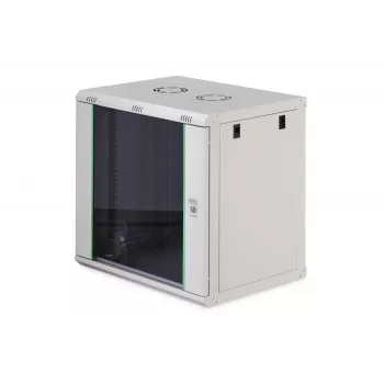 Sieninis tinklo spintos stovas DIGITUS Dynamic-N 12U, 19 colių, 600x450 mm (PxG), IP20, rakinamas stiklinis durys, nesurinktas