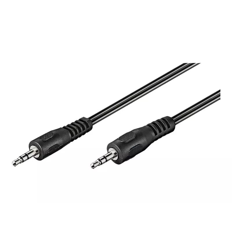 Wentronic Goobay 3,5 mm garso jungiamasis kabelis, juodas, 2,5 m - 50449