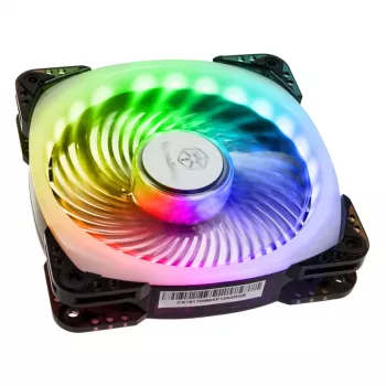 SilverStone SST-AP124-ARGB 120mm ARGB korpuso ventiliatorius - juodas