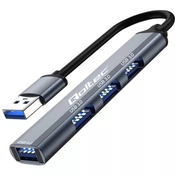 USB 3.0 4in1 HUB adapteris, 4x USB 3.0