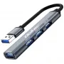 USB 3.0 4in1 HUB adapteris, 4x USB 3.0