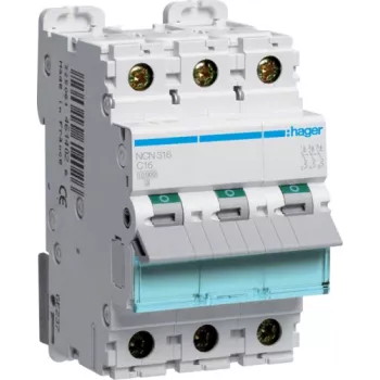 Hager NCN316 3P 16A automatinis jungiklis