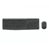 Belaidis klaviatūros ir pelės rinkinys Logitech MK235, pilno dydžio, pilka