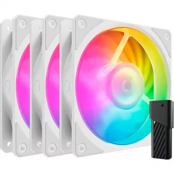 COOLER MASTER Mobius 120P ARGB 120mm Baltas 3 vnt.