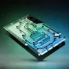GPU vandens blokas EK-Quantum Vector³ FE RTX 5090 — akrilinis viršus
