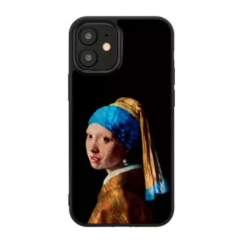 iKins apsauginis dėklas Apple iPhone 12 mini – Mergina su perlų auskaru