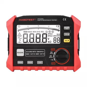 Habotest HT2302 Skaitmeninis įžeminimo varžos matuoklis