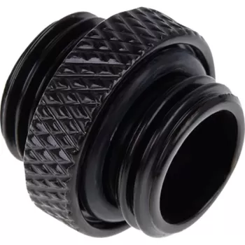 Alphacool 17399 dvigubas spenelis 1/4 inch matinis juodas