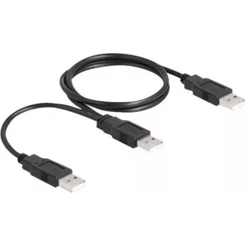 DeLOCK USB 2.0 kabelis Type-A į 2 x Type-A 70 cm Juodas
