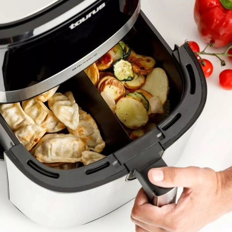 Oro gruzdintuvė Taurus Air Fry 7S 1600 W 6,5 L, nerūdijantis plienas, 8 programos, 80–200 °C, jutiklinis valdymas