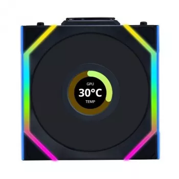 LIAN LI UNI FAN SL Wireless 120 ARGB 3 vnt rinkinys Juodas